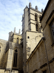 The back side of the Montpellier Cathedral, viewed from the Inner Square of the Faculty of Medicine of the University of Montpellier