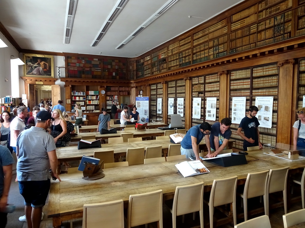 Interior of the Library at the upper floor of the Faculty of Medicine of the University of Montpellier