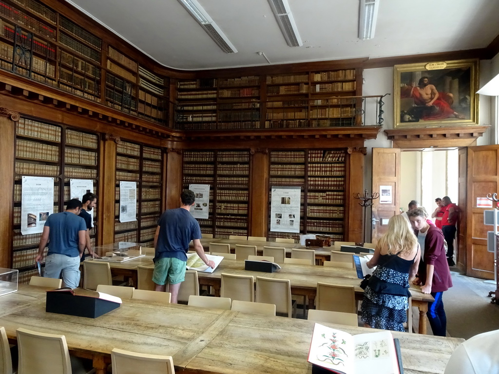 Interior of the Library at the upper floor of the Faculty of Medicine of the University of Montpellier