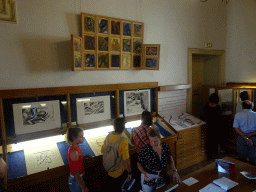 Paintings and drawings at the upper floor of the Faculty of Medicine of the University of Montpellier