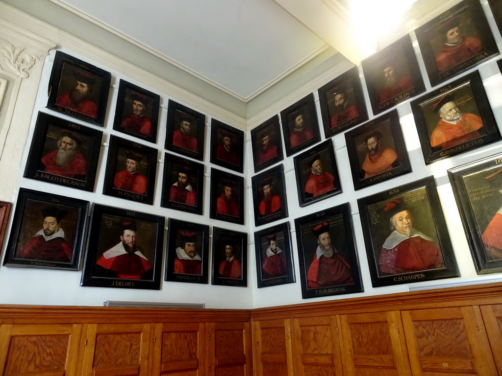 Paintings at the upper floor of the Faculty of Medicine of the University of Montpellier