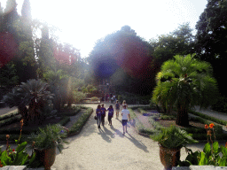 The east side of the Jardin des Plantes gardens with the staircase to Richer`s Mountain