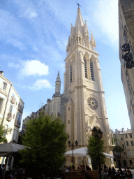 Front of the Église Sainte Anne church at the Place Sainte-Anne square