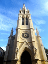 Facade of the Église Sainte Anne church at the Place Sainte-Anne square