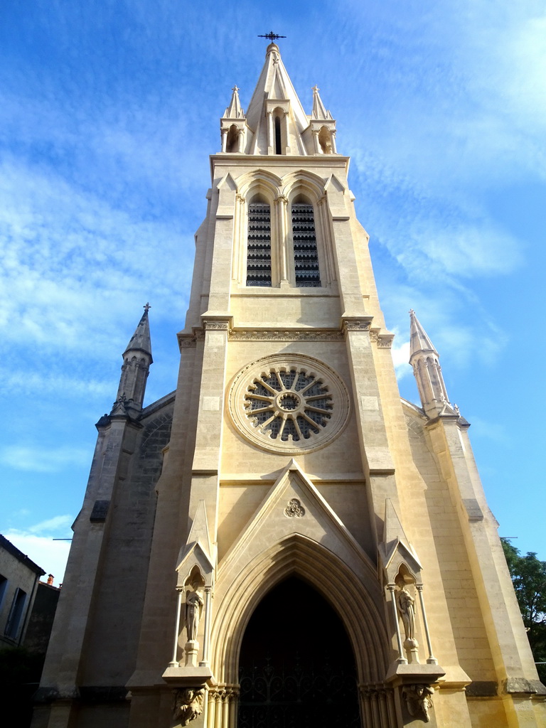 Facade of the Église Sainte Anne church at the Place Sainte-Anne square