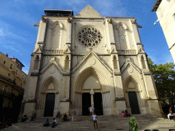 Front of the Église Saint Roch church at the Place Saint-Roch square