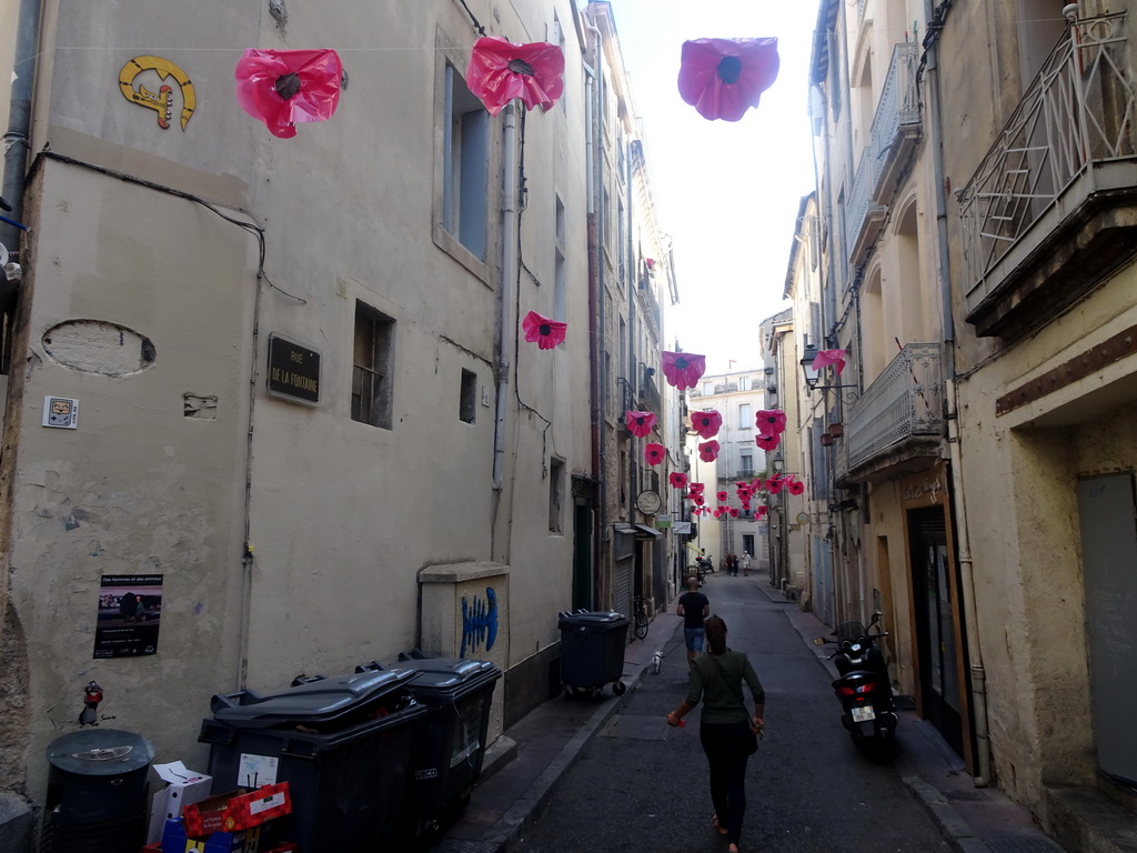 Decorations at the Rue de la Fontaine street