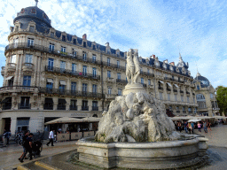 The Three Graces Fountain at the Place de la Comédie square