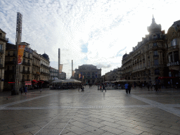 The Place de la Comédie square with the Three Graces Fountain and the front of the Opéra National de Montpellier