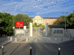 Front of the Lycée Joffre school at the Rue Michel de l`Hospital street