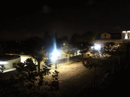 North side of the Promenade du Peyrou, by night