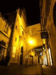The Rue Jacques Cur street, by night