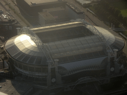 The Johan Cruijff ArenA at Amsterdam, viewed from the airplane to Amsterdam