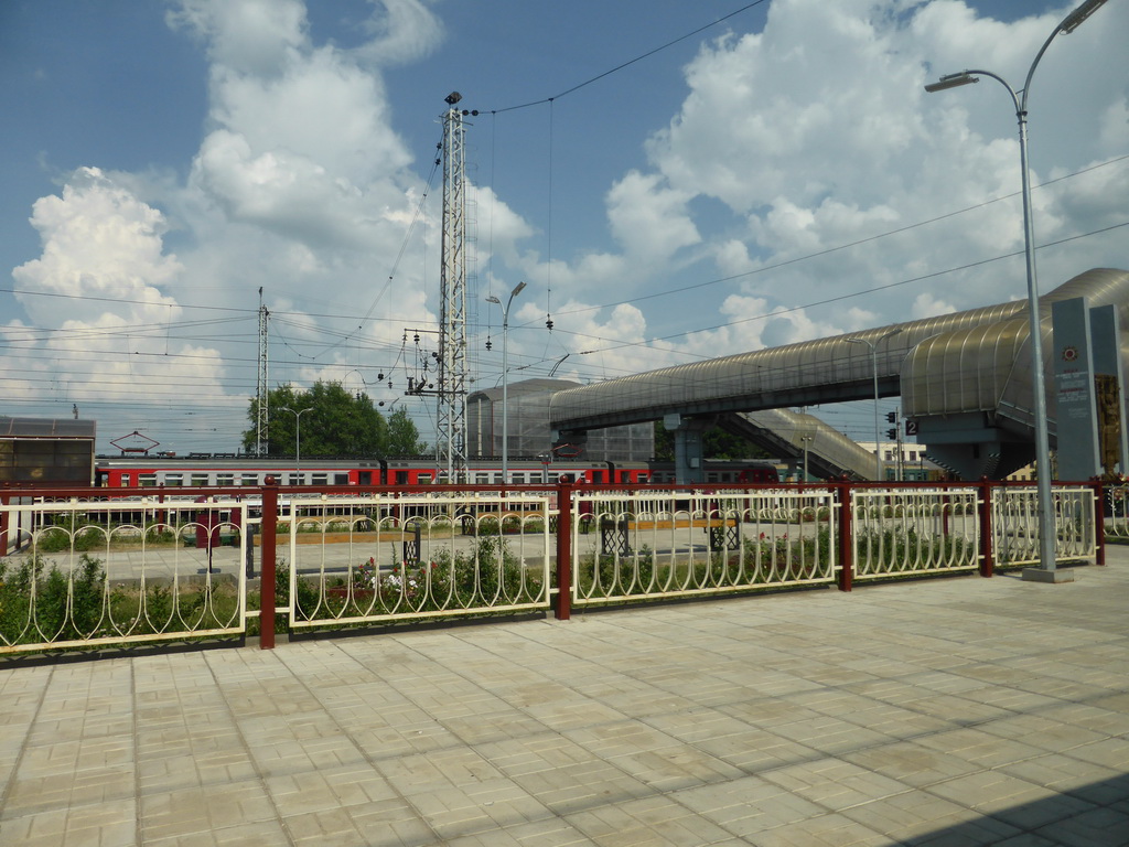 Bologoe Railway Station, viewed from the high speed train from Saint Petersburg