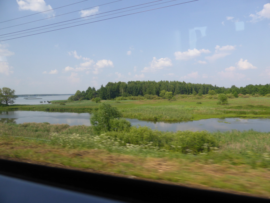 Landscape between Tver and Moscow, viewed from the high speed train from Saint Petersburg