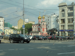 The Church of All Saints at Slavyanskaya square, viewed from the taxi from the railway station to the hotel