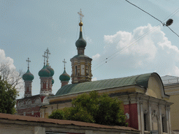 Towers of the Vysokopetrovsky Monastery and the Church of the Tolgsky Icon of the Virgin Mary at the Petrovka street
