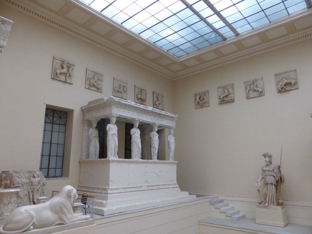 Copy of the Porch of the Caryatids from the Erechtheion at the Acropolis of Athens, at the Greek Courtyard at the Ground Floor of the Pushkin Museum of Fine Arts