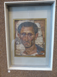 The Faiyoum Portrait `Portrait of a Man`, at Room 6: Hellenistic and Roman Egypt and Coptic Art at the Ground Floor of the Pushkin Museum of Fine Arts