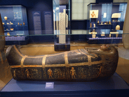 Egyptian sarcophage at Room 1: The Art of Ancient Egypt at the Ground Floor of the Pushkin Museum of Fine Arts