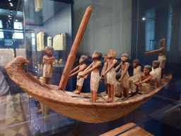 Egyptian wooden boat at Room 1: The Art of Ancient Egypt at the Ground Floor of the Pushkin Museum of Fine Arts