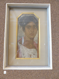 The Faiyoum Portrait `Portrait of a Young Woman`, at Room 6: Hellenistic and Roman Egypt and Coptic Art at the Ground Floor of the Pushkin Museum of Fine Arts