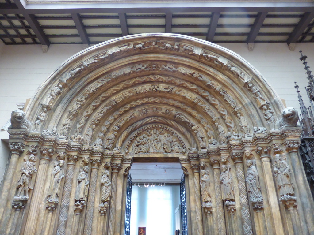 Cathedral portal at the Italian Courtyard at the Ground Floor of the Pushkin Museum of Fine Arts