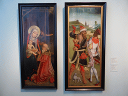 Diptych `Mary with Child` and `Adoration of the Magi`, at Room 8: The Art of Germany and the Netherlands of the 15th-16th centuries at the Ground Floor of the Pushkin Museum of Fine Arts, with explanation