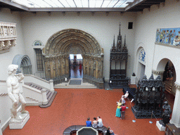 The Italian Courtyard at the Ground Floor of the Pushkin Museum of Fine Arts, viewed from the First Floor