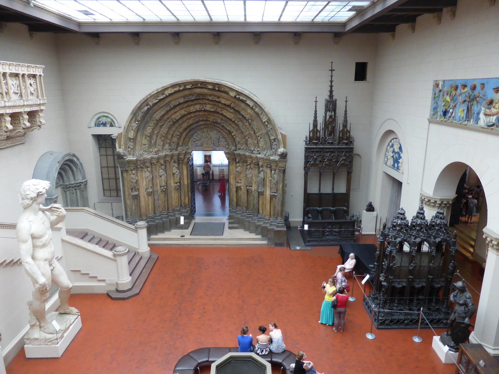 The Italian Courtyard at the Ground Floor of the Pushkin Museum of Fine Arts, viewed from the First Floor