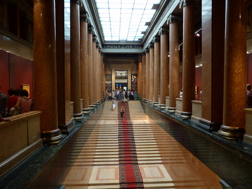 Central staircase of the Pushkin Museum of Fine Arts, viewed from the First Floor