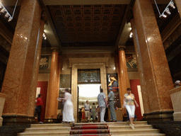 Entrance door to Room 30: Exhibition Room at the First Floor of the Pushkin Museum of Fine Arts, viewed from the staircase