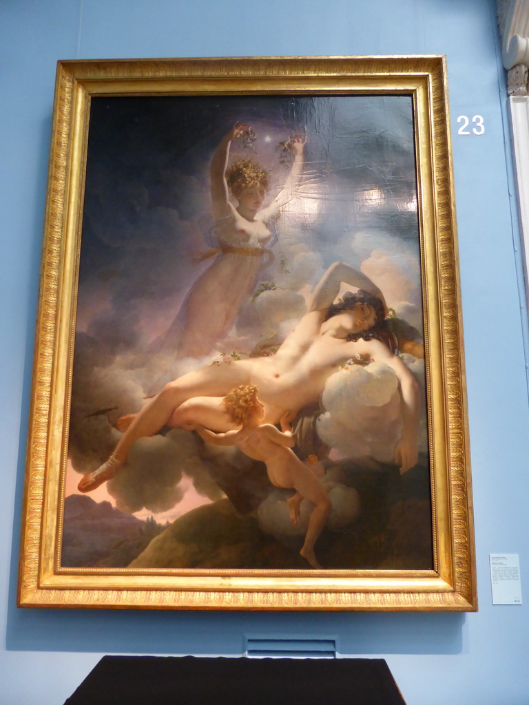 Painting `Aurora and Cephales` by Pierre Narcisse Guerin, at Room 23: French Art of the second half of the 18th and early 19th century at the First Floor of the Pushkin Museum of Fine Arts
