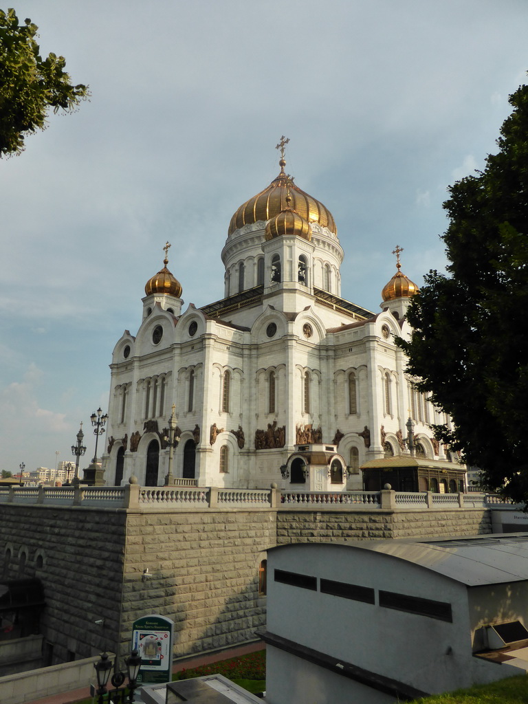 North side of the Cathedral of Christ the Saviour, viewed from the Volkhonka street