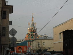 Brodnykov street and the Church of St. Gregory of Neocaesarea