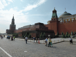 The Red Square with Lenin`s Mausoleum and the Moscow Kremlin