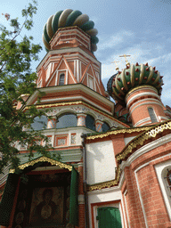Left side towers of Saint Basil`s Cathedral