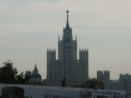 The Kotelnicheskaya Embankment Building, viewed from the back side of Saint Basil`s Cathedral