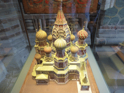 Scale model of Saint Basil`s Cathedral at the porch at the Ground Floor of Saint Basil`s Cathedral