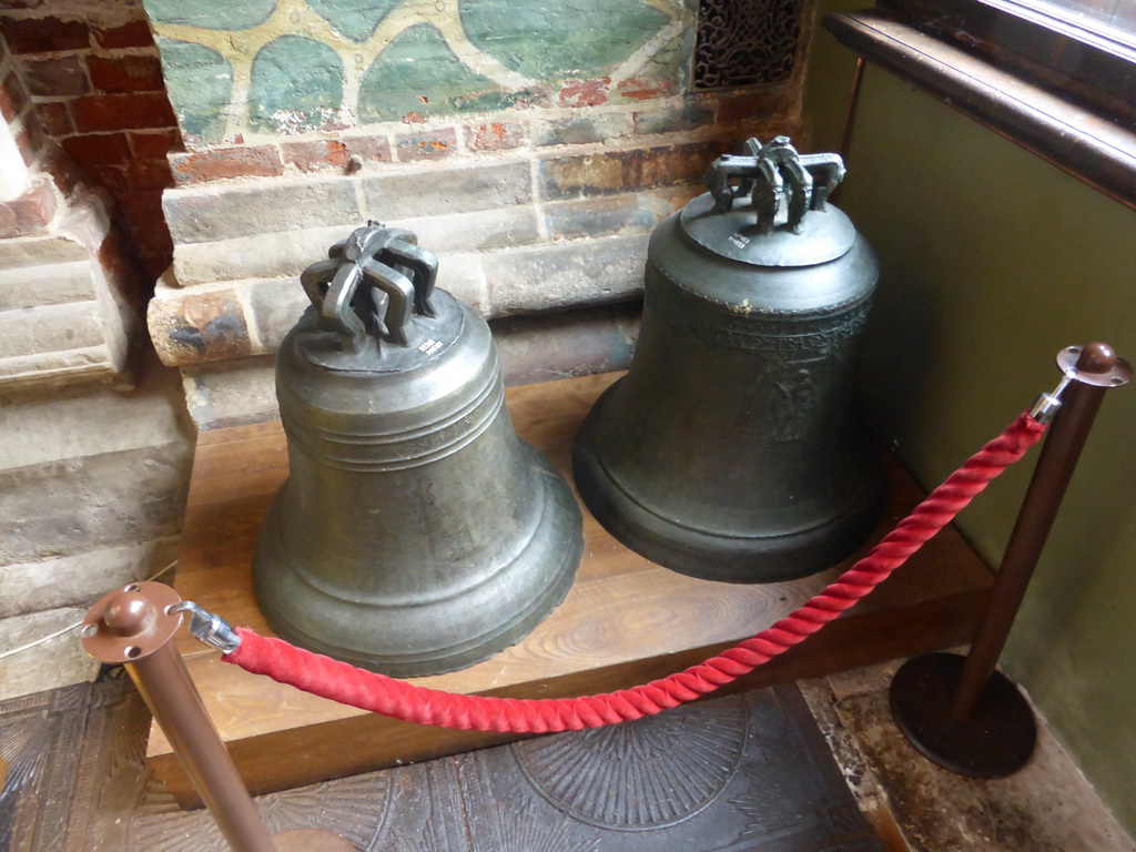 Bells from the Bell Tower at the porch at the Ground Floor of Saint Basil`s Cathedral
