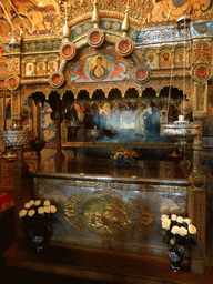 The Reliquary of St. Basil the Blessed at the Church of St. Basil the Blessed at the Ground Floor of Saint Basil`s Cathedral