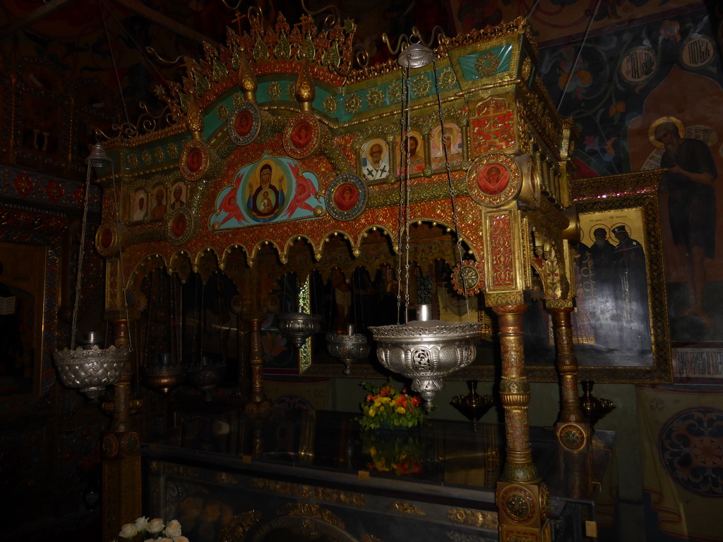 The Reliquary of St. Basil the Blessed at the Church of St. Basil the Blessed at the Ground Floor of Saint Basil`s Cathedral