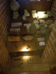Stones and nails from archaeological excavations at the Basement of Saint Basil`s Cathedral