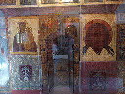 Iconostasis of the Church of Alexander of Svir at the First Floor of Saint Basil`s Cathedral