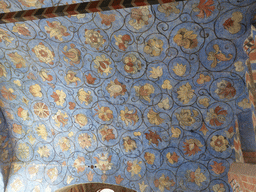 Fresco on the ceiling of a gallery at the First Floor of Saint Basil`s Cathedral