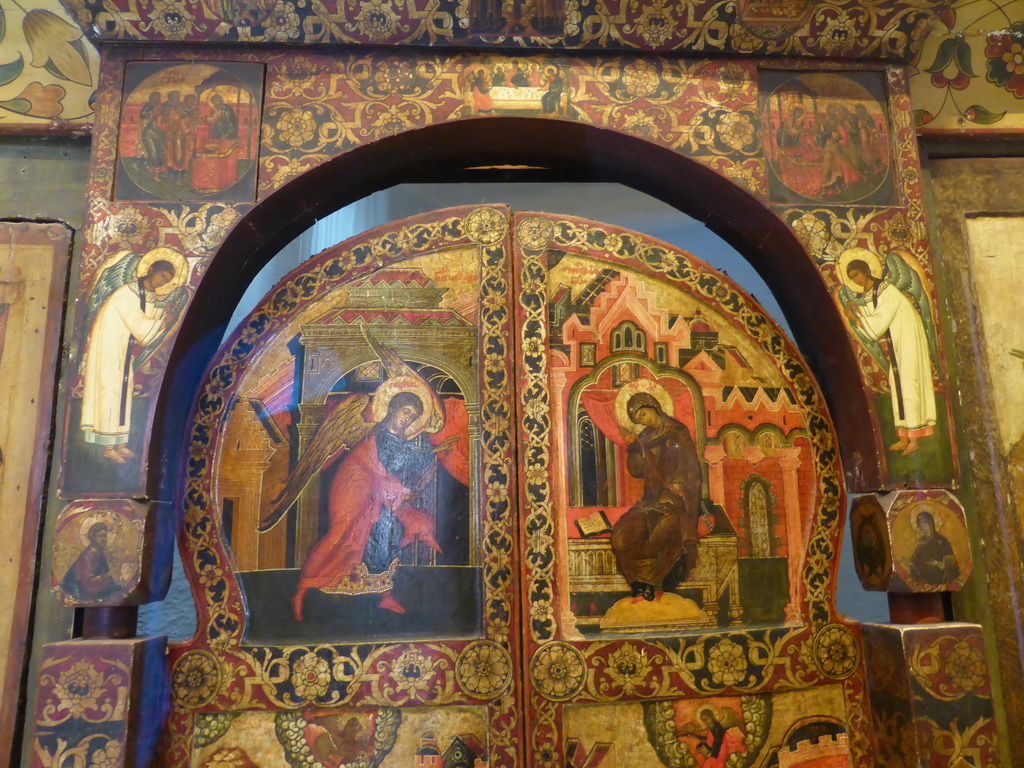 Iconostasis of the Church of St. Varlaam of Khutyn at the First Floor of Saint Basil`s Cathedral