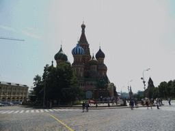 The Red Square with the front of Saint Basil`s Cathedral