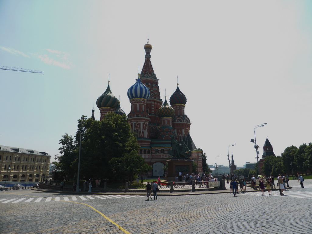 The Red Square with the front of Saint Basil`s Cathedral