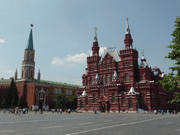 The Red Square with the Moscow Kremlin and the State Historical Museum of Russia