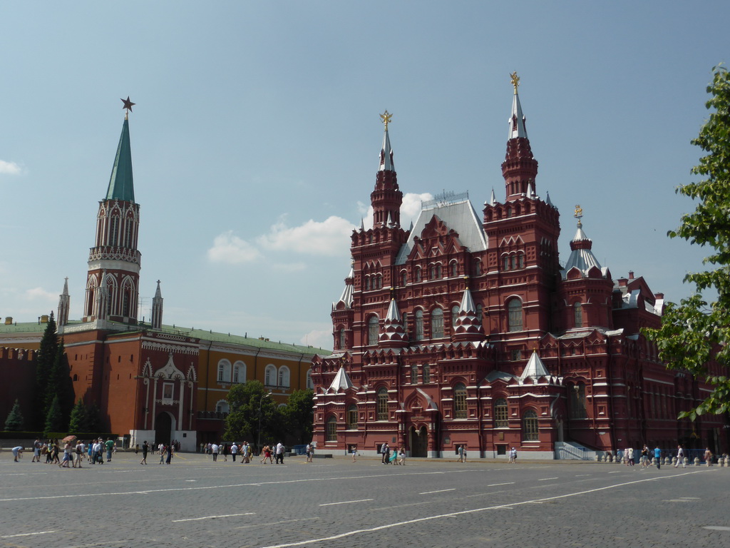 The Red Square with the Moscow Kremlin and the State Historical Museum of Russia